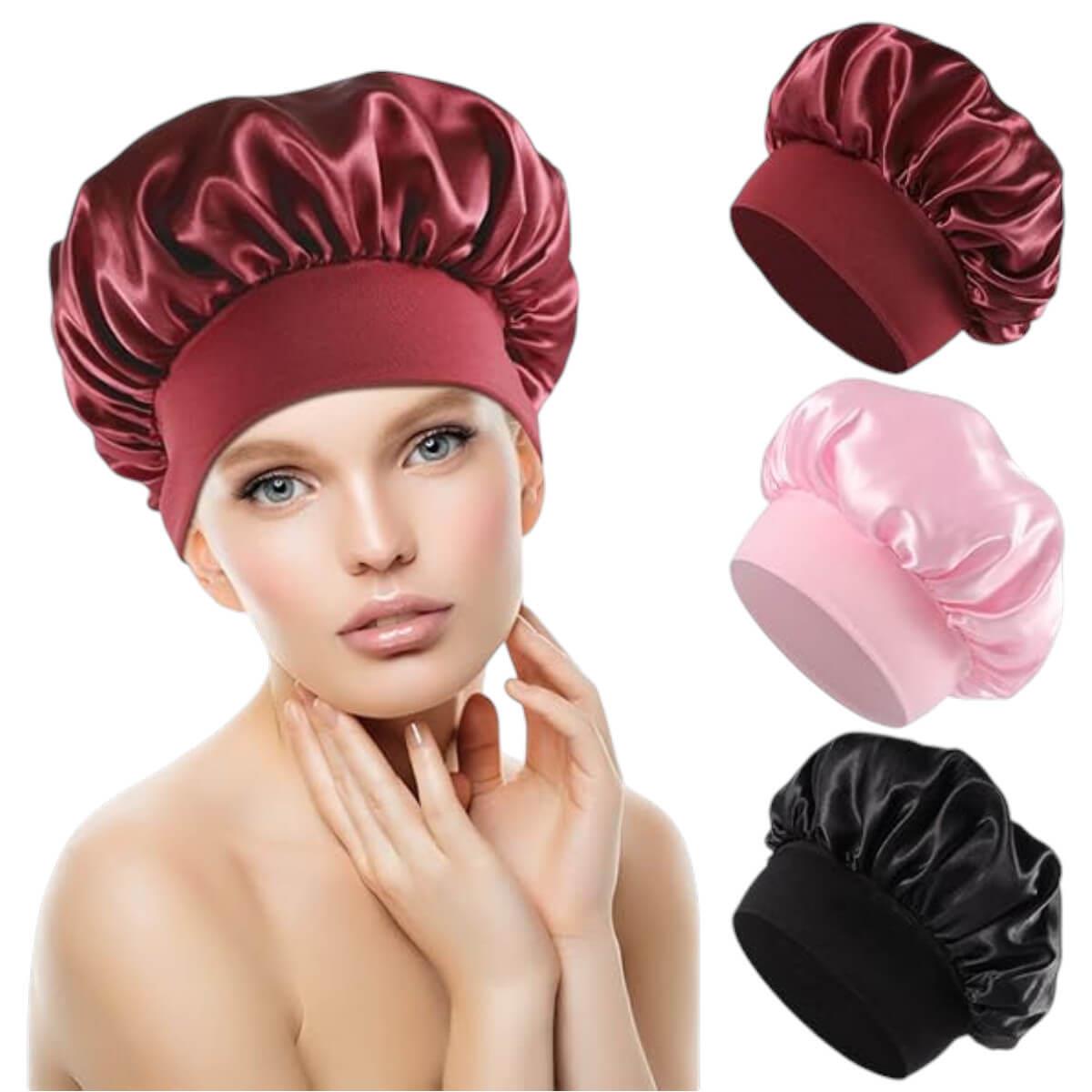 Σατέν σκουφάκι ύπνου (Satin Hair Bonnet) με ελαστικό λάστιχο