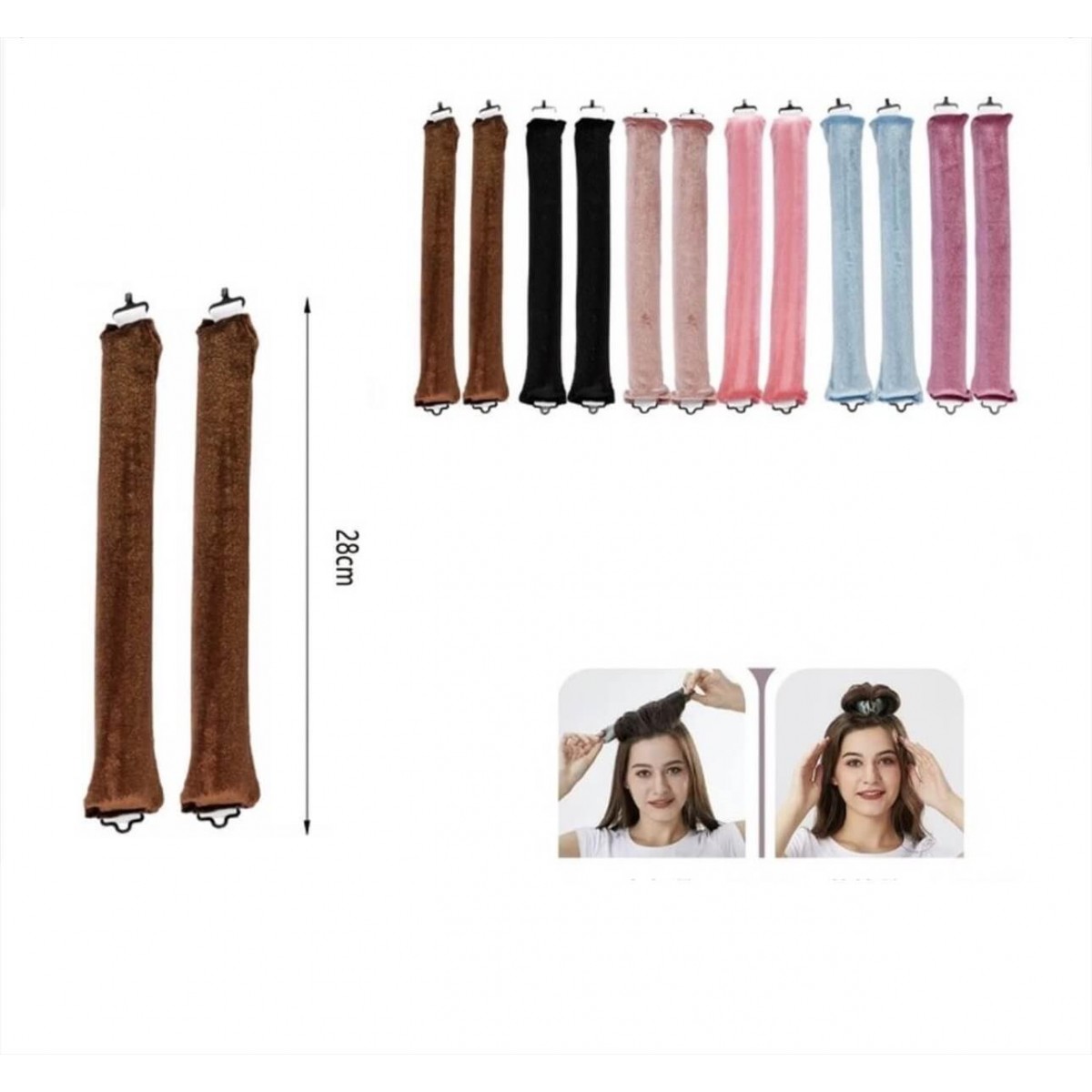 Heatless Curling Rod Set 2pcs