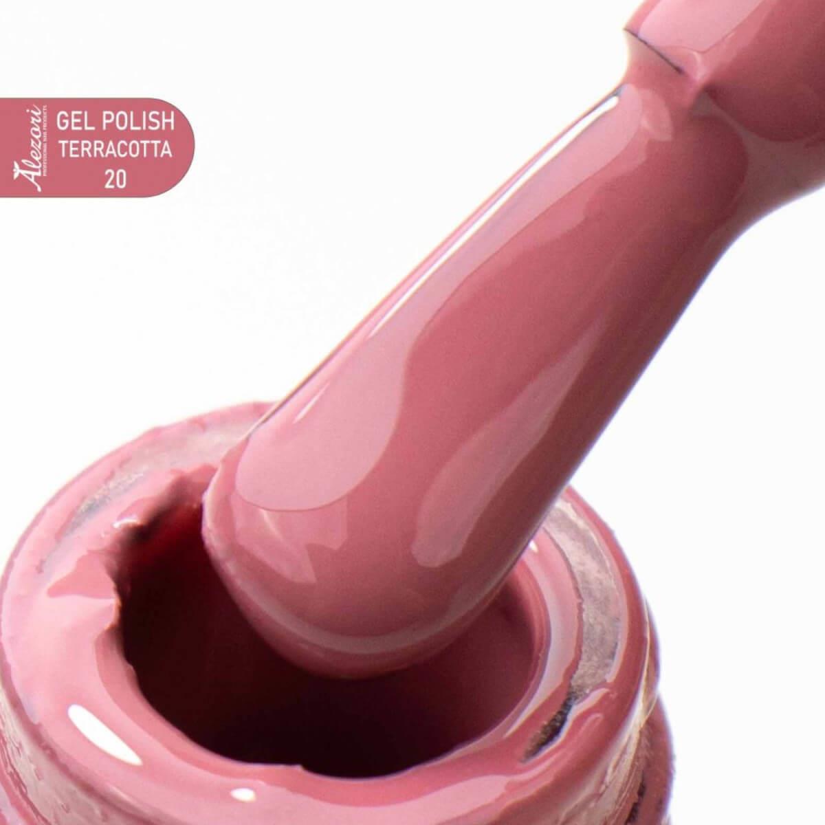 Alezori Ημιμόνιμο Βερνίκι Gel Polish 20 Terracotta 15ml