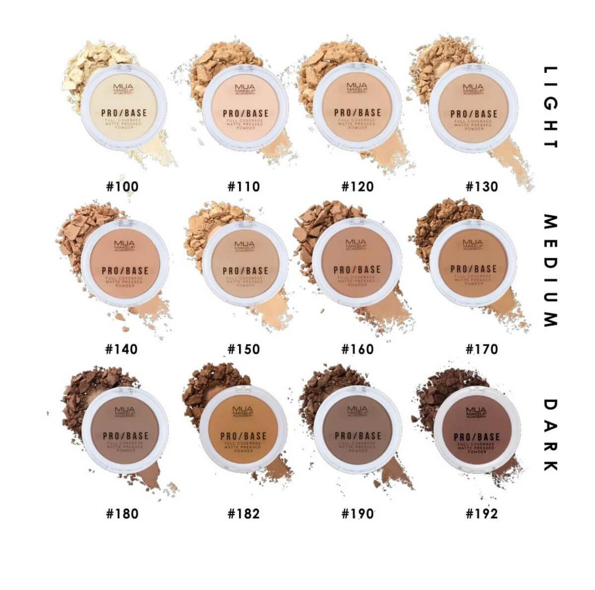 Πούδρα pro/base full coverage matte MUA