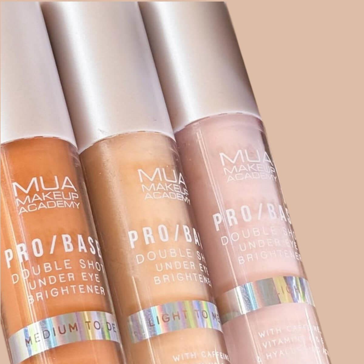 Under eye brightener pro/base double shot MUA