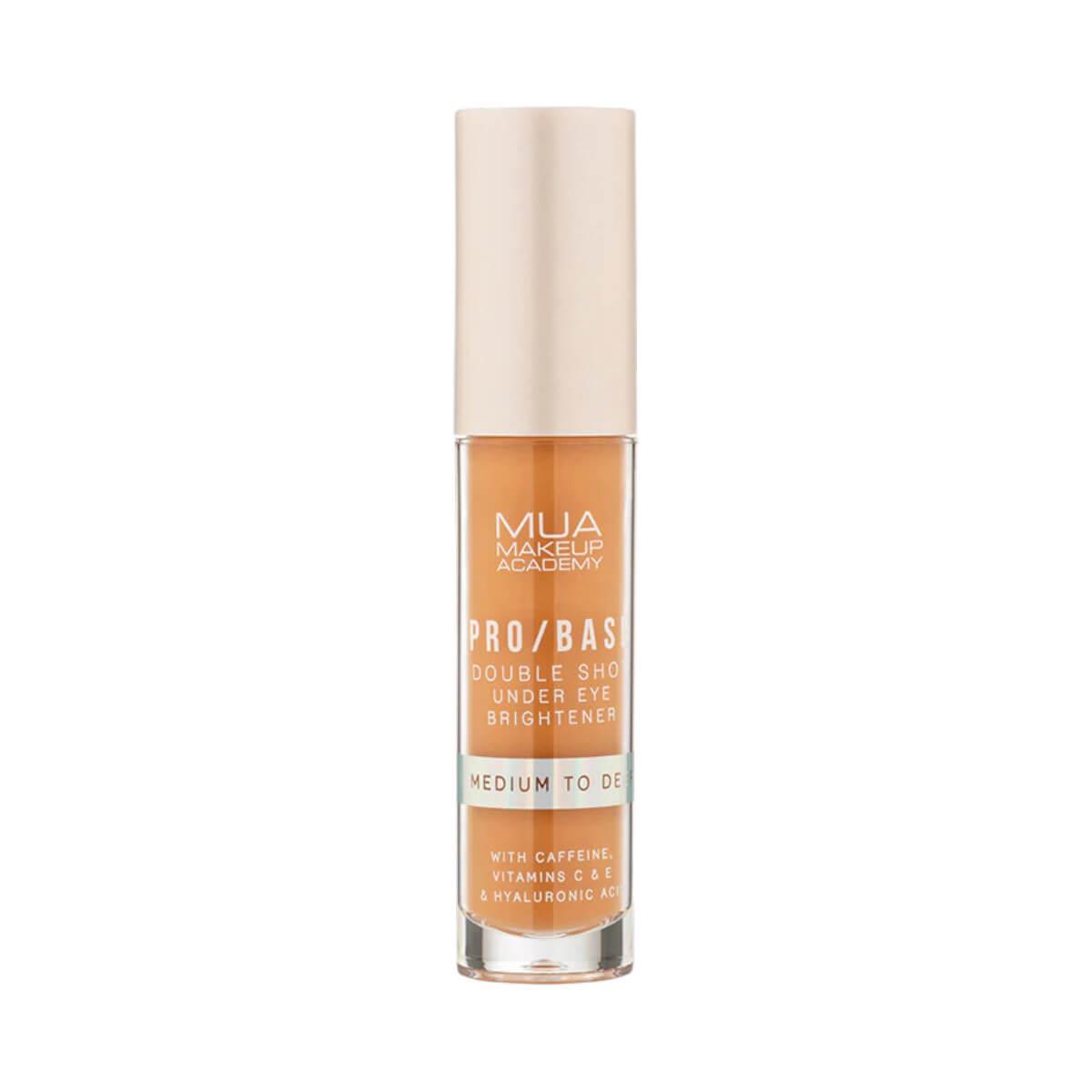 Under eye brightener pro/base double shot medium to deep MUA