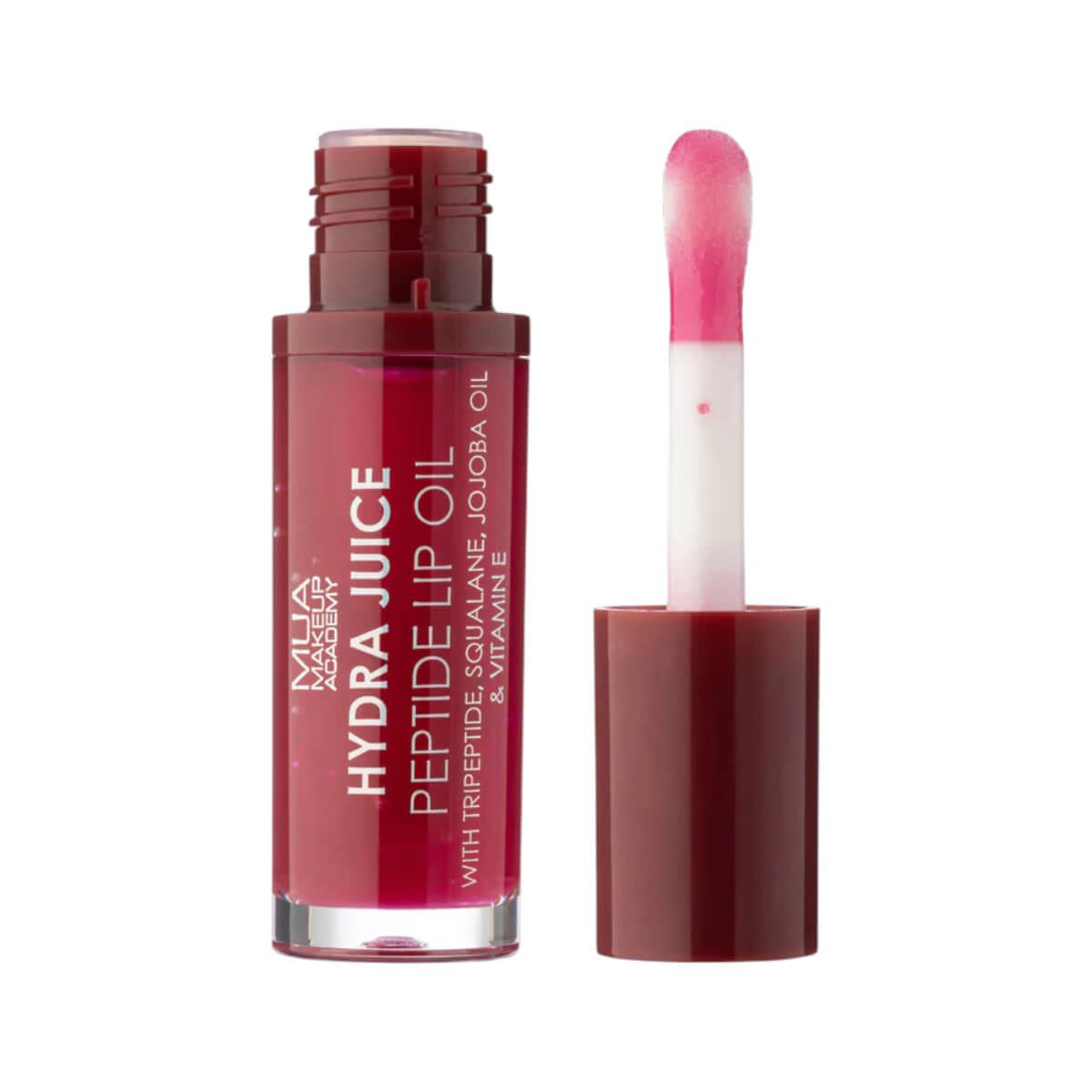 Lip oil hydra juice peptide cherry kiss MUA