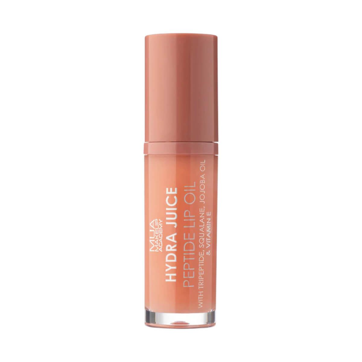 Lip oil hydra juice peptide caramel glaze MUA