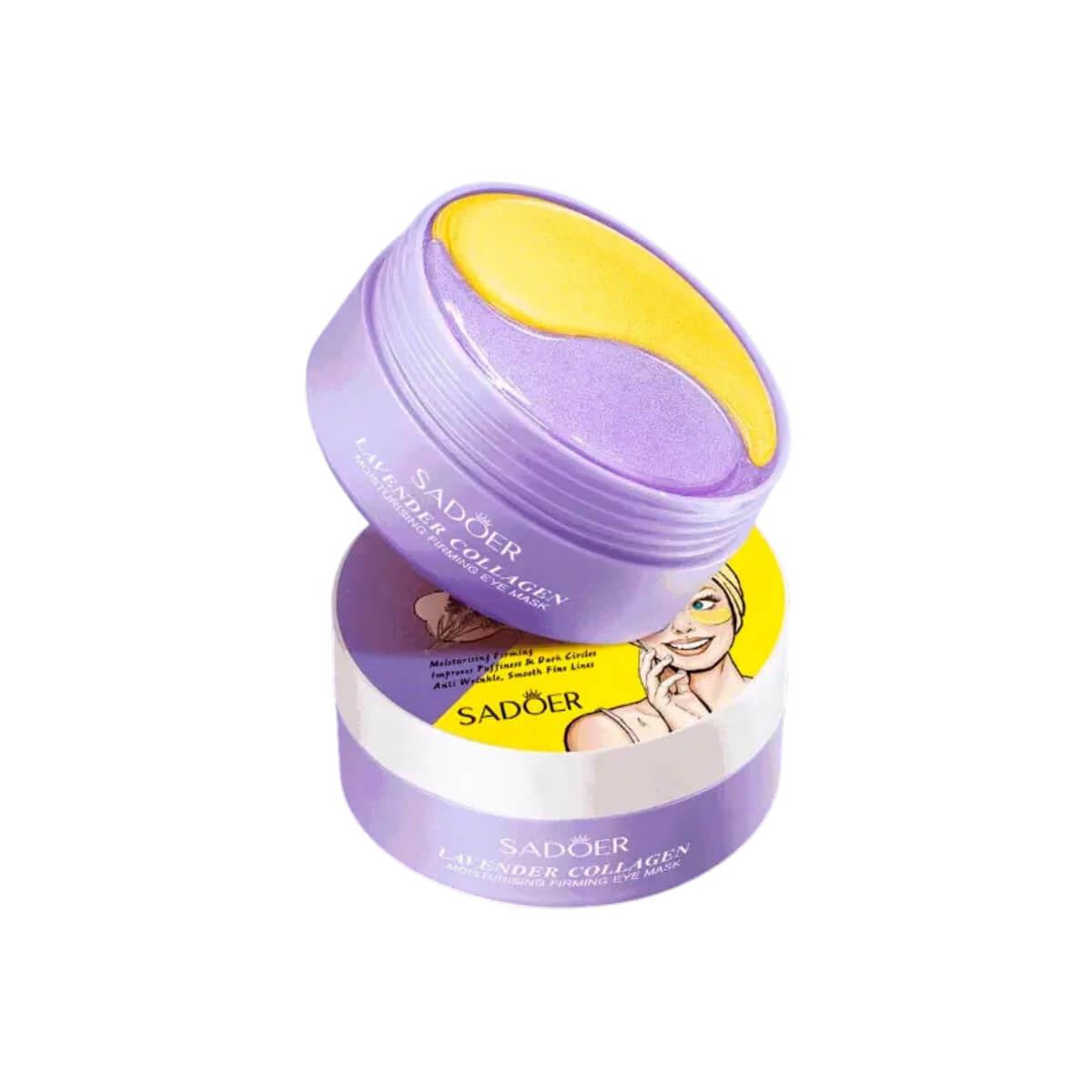 Collagen eye mask lavender 60pcs Sadoer