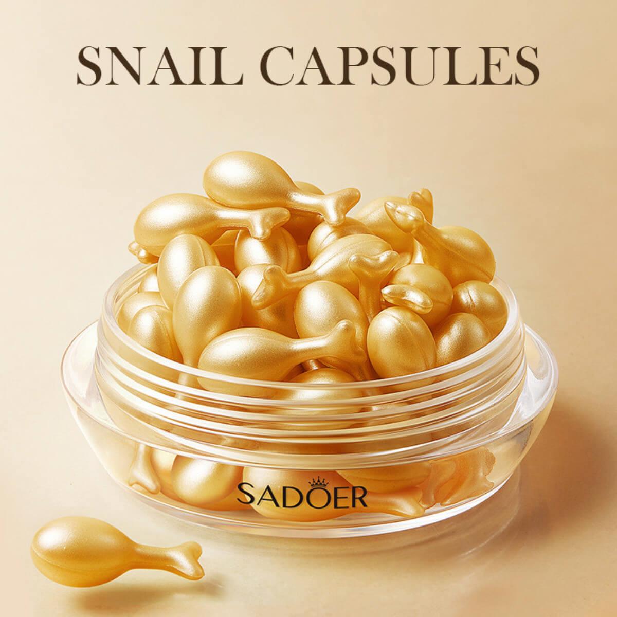 Snail essence lotion firming & anti wrinkle 30 capsules Sadoer