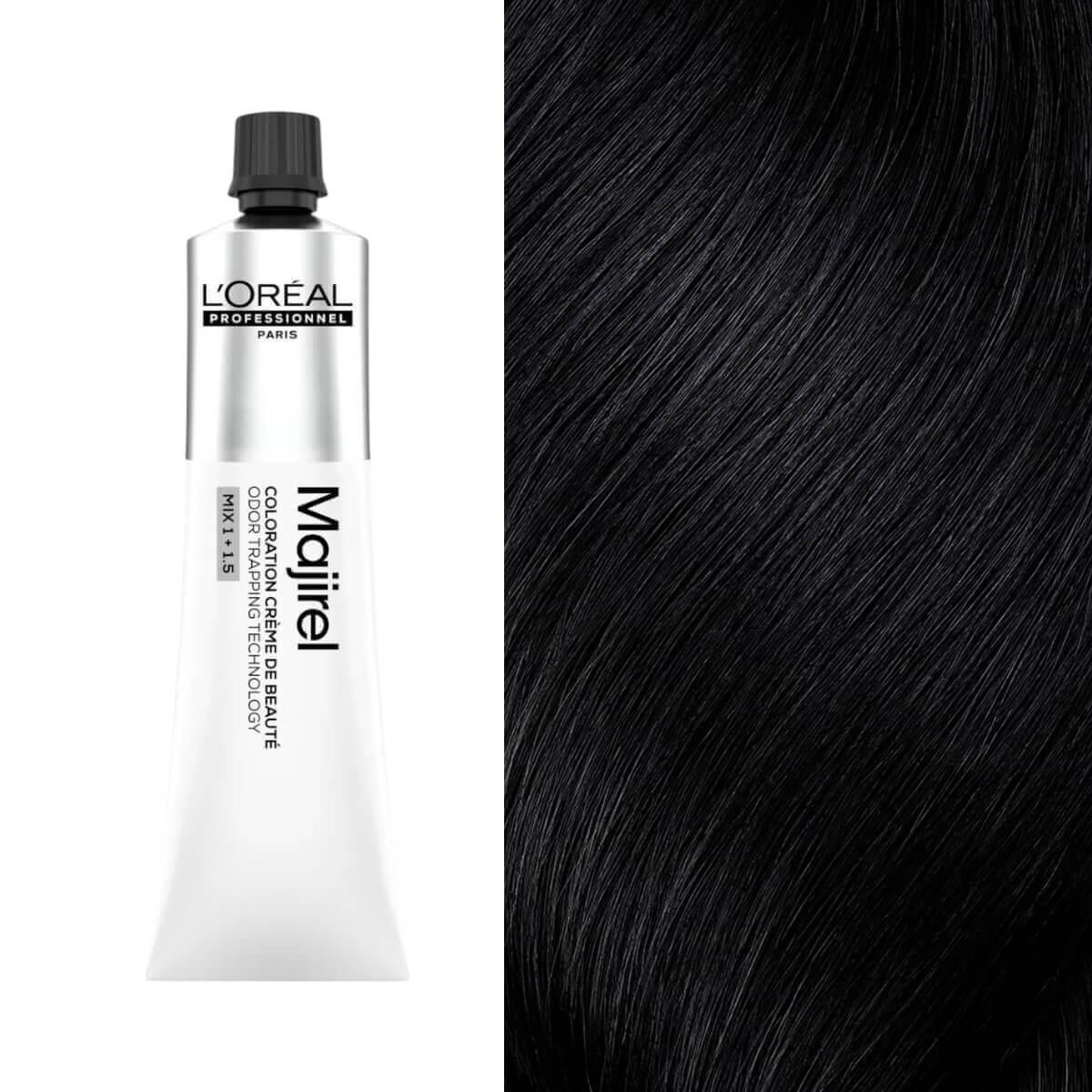 Βαφή μαλιών majirel 2.10 καστανό πολύ σκούρο σαντρέ έντονο 60ml L'Oreal