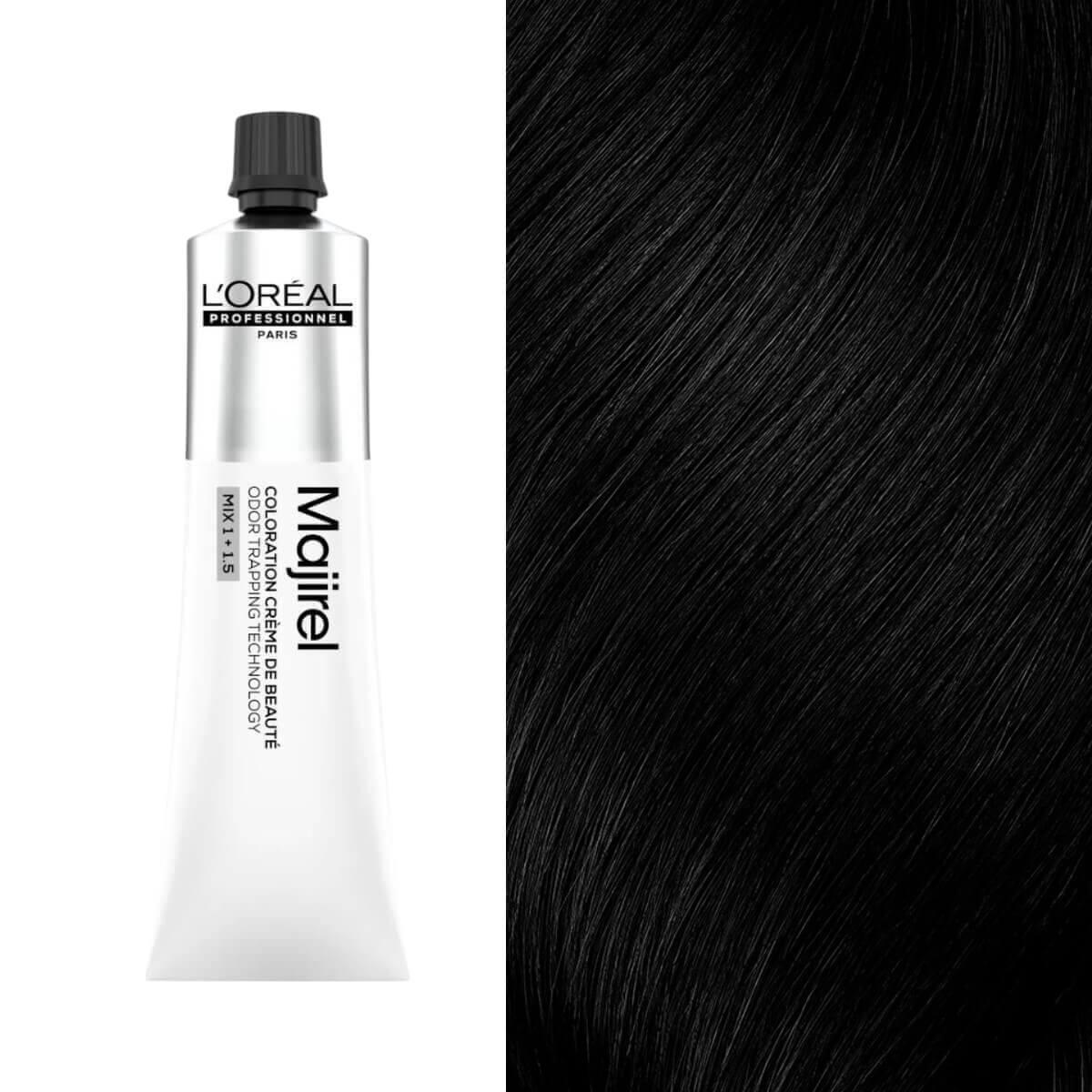 Βαφή μαλλιών majirel 1 μαύρο 60ml L’Oreal