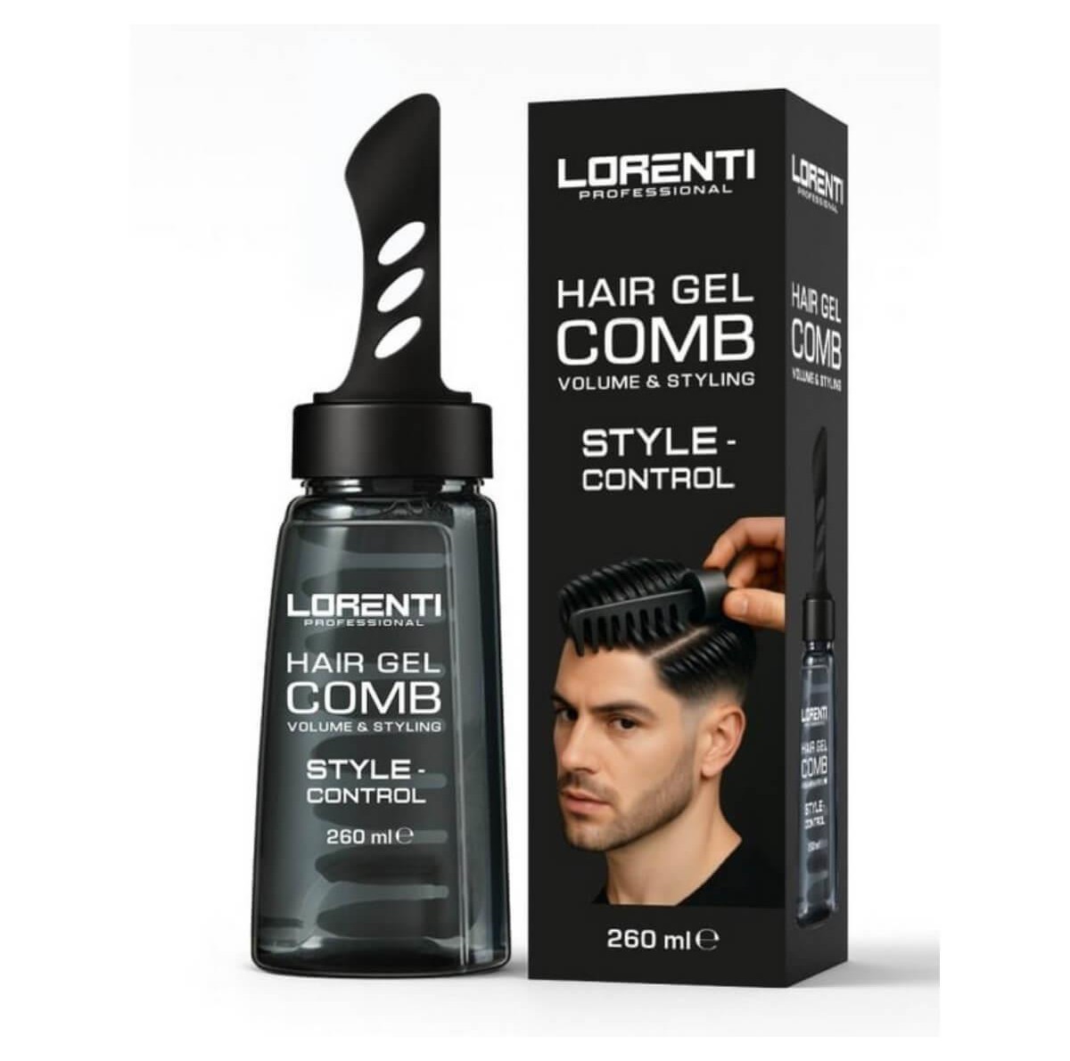 Gel μαλλιών με χτένα Lorenti 260ml