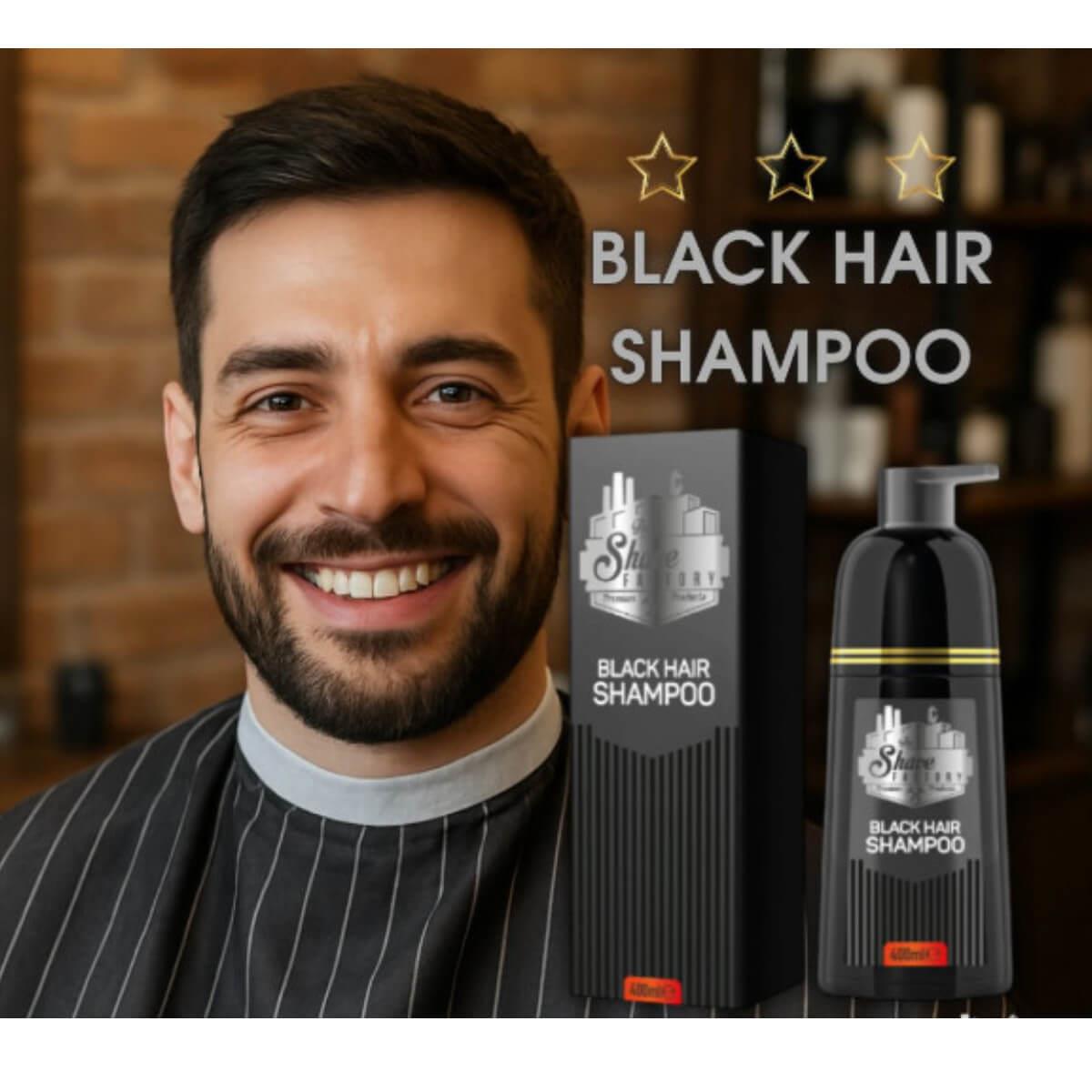 Hair Shampoo Black 400ml ​The Shave Factory