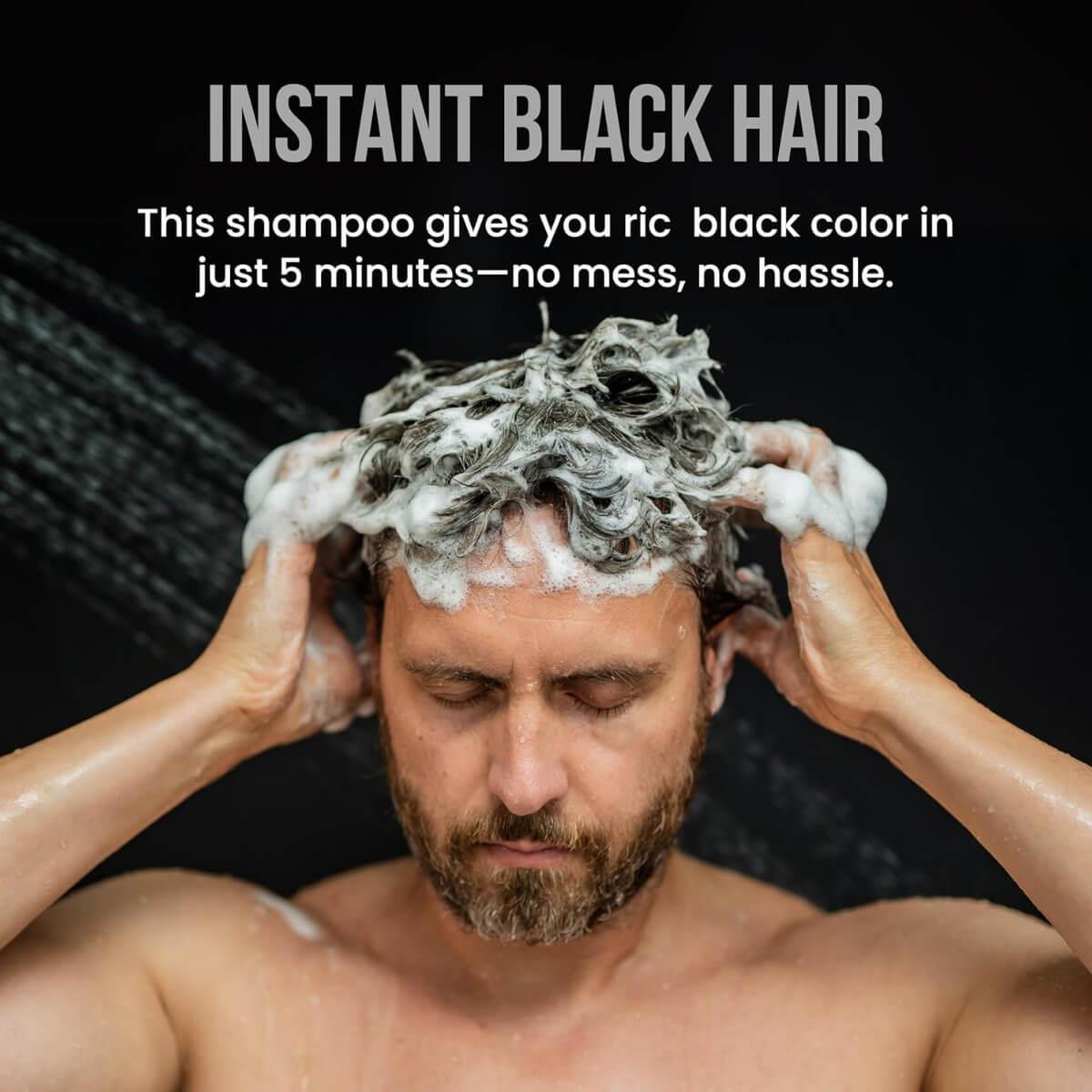Hair Shampoo Black 10x25ml ​The Shave Factory