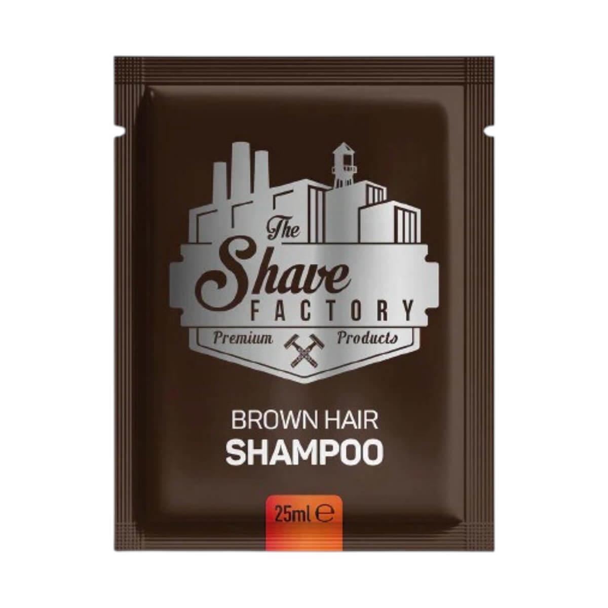 Hair Shampoo Dark Brown 10x25ml ​The Shave Factory