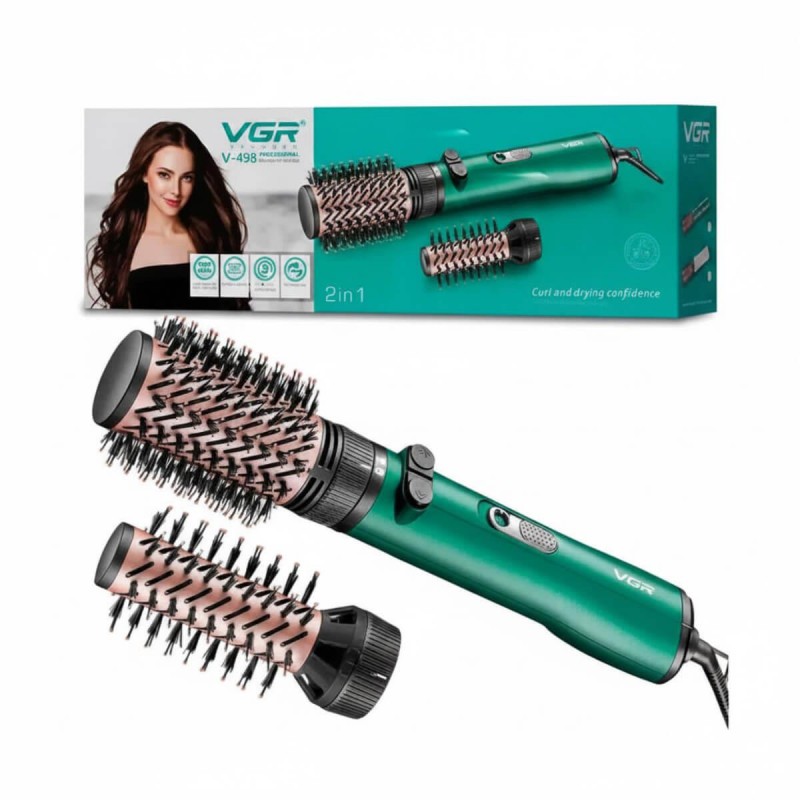 Περιστρεφόμενη ηλεκτρική βούρτσα μαλλιών με αέρα VGR-498