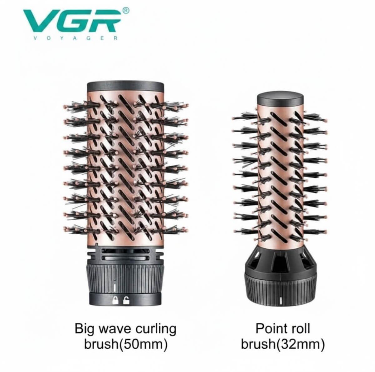 Περιστρεφόμενη ηλεκτρική βούρτσα μαλλιών με αέρα VGR-498