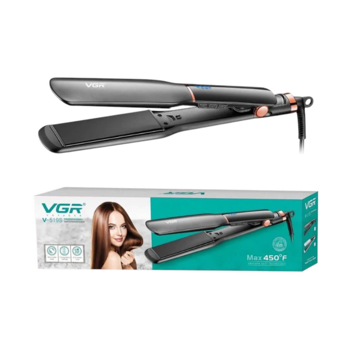 Ισιωτική πρέσα μαλλιών V-519S VGR