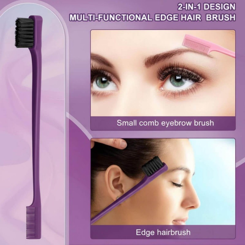 Σετ Εργαλείων Styling & Φρυδιών 3 Τεμαχίων Μωβ