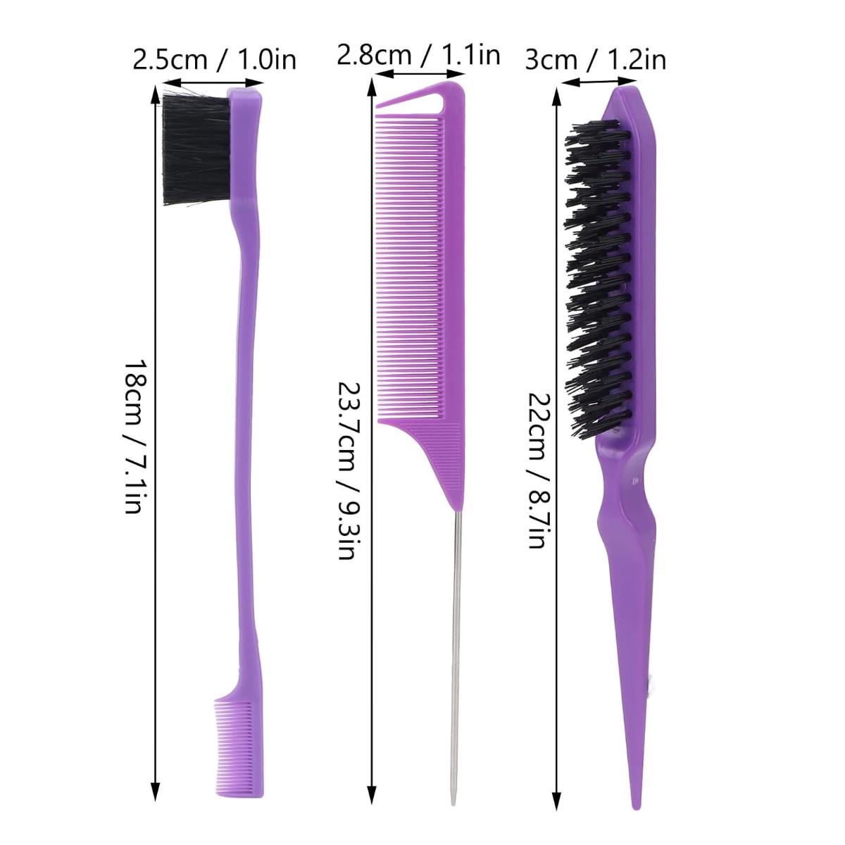 Σετ Εργαλείων Styling & Φρυδιών 3 Τεμαχίων Μωβ