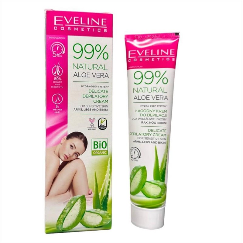 Eveline Bio Αποτριχωτική Κρέμα Σώματος Aloe Vera 125ml