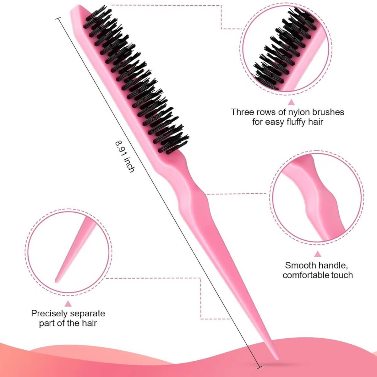 Σετ Εργαλείων Styling & Φρυδιών 3 Τεμαχίων Ροζ