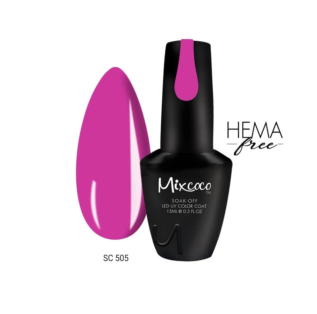 Semi-permanent gel polish SC 505 15ml Mixcoco