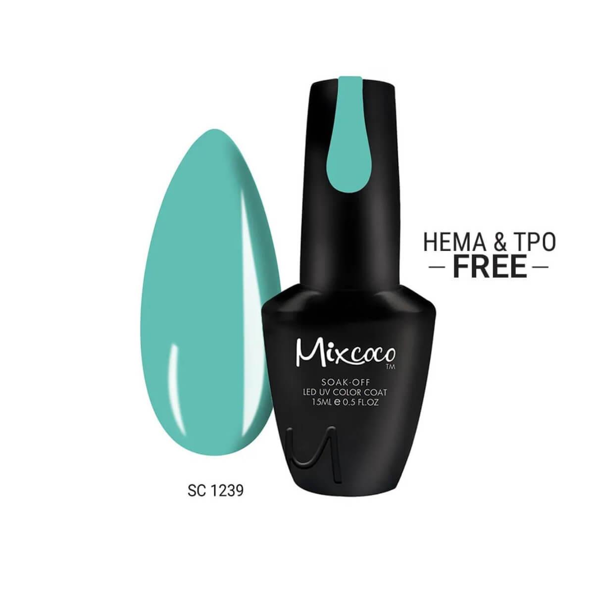 Ημιμόνιμο βερνίκι νυχιών SC 1239 15ml Mixcoco