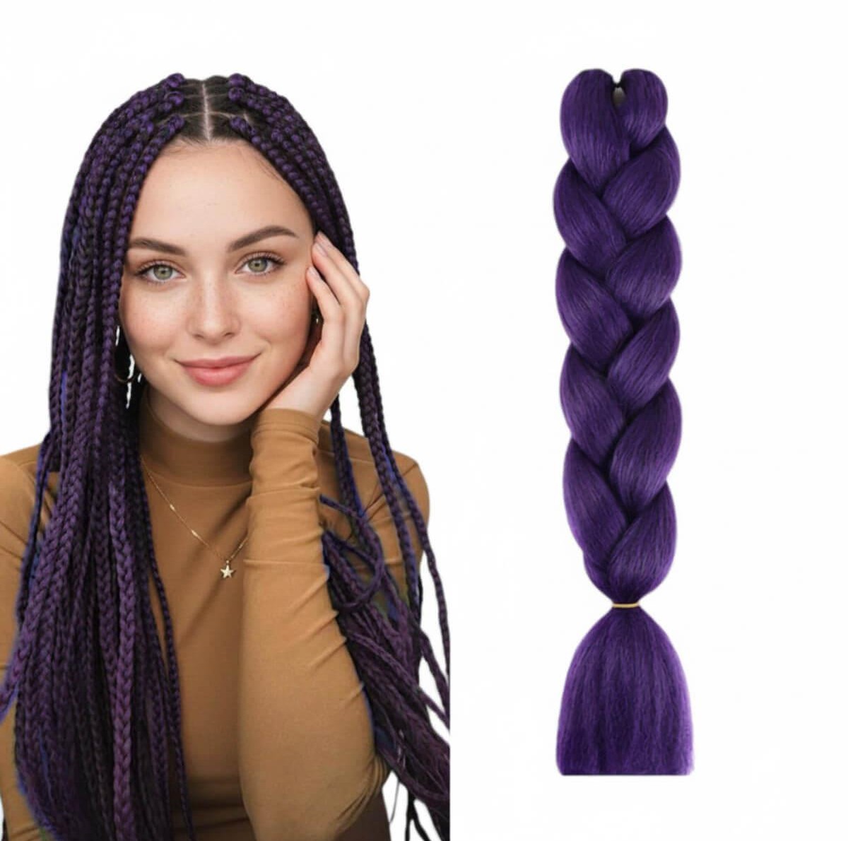 Μαλλιά για Ράστα Jumbo Braid AY34 125cm