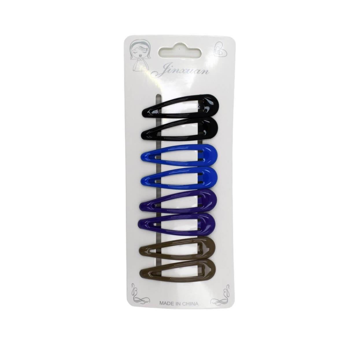 Hair clip set multicolor 8pcs