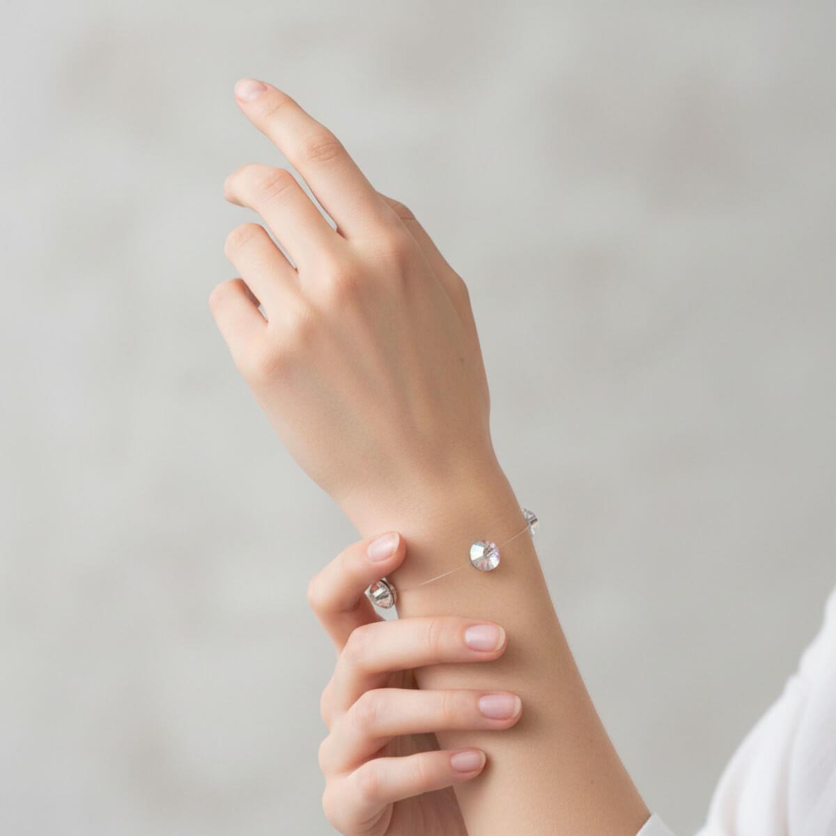 Βραχιόλι Χεριού Swarovski διάφανο 6cm