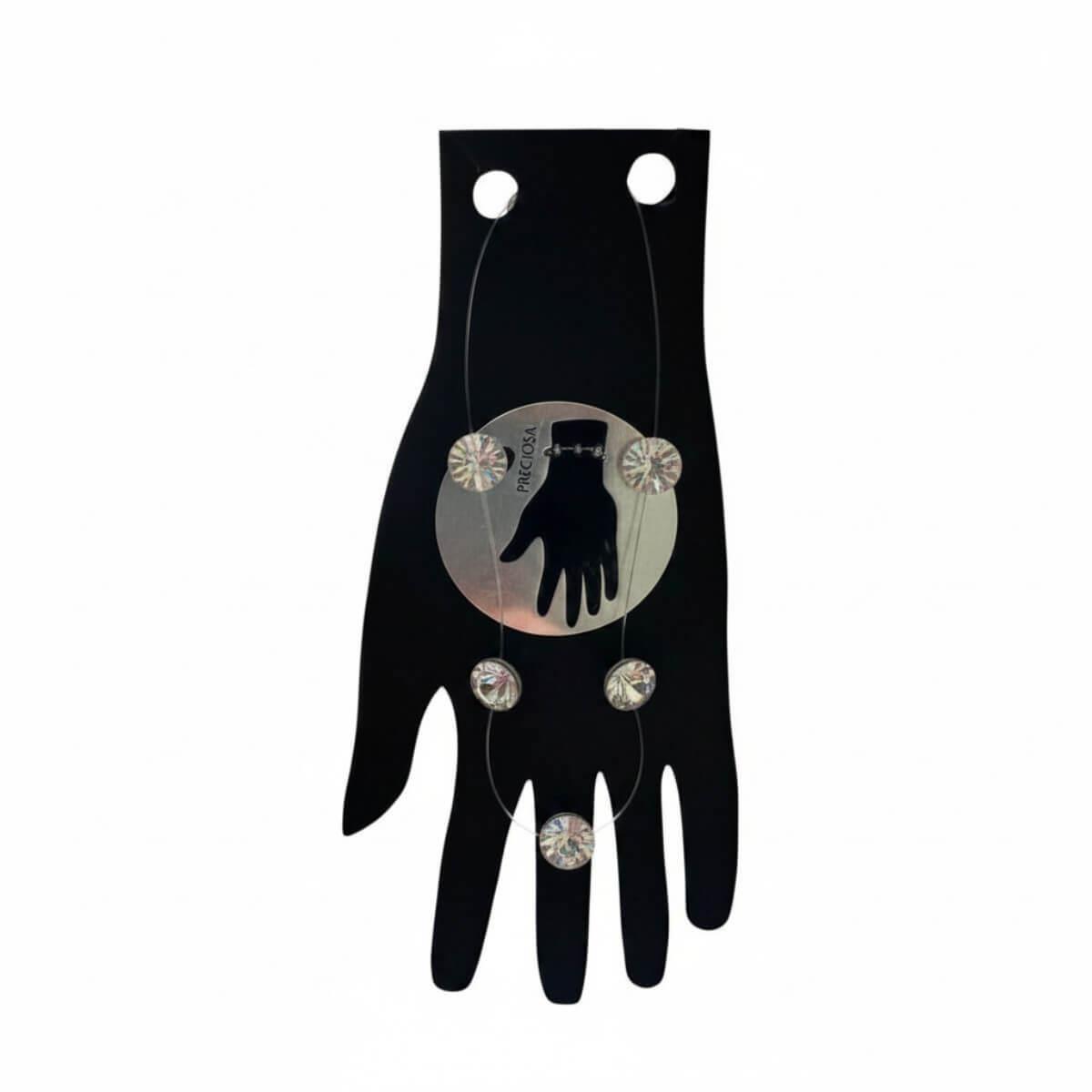 Βραχιόλι Χεριού Swarovski διάφανο 6cm