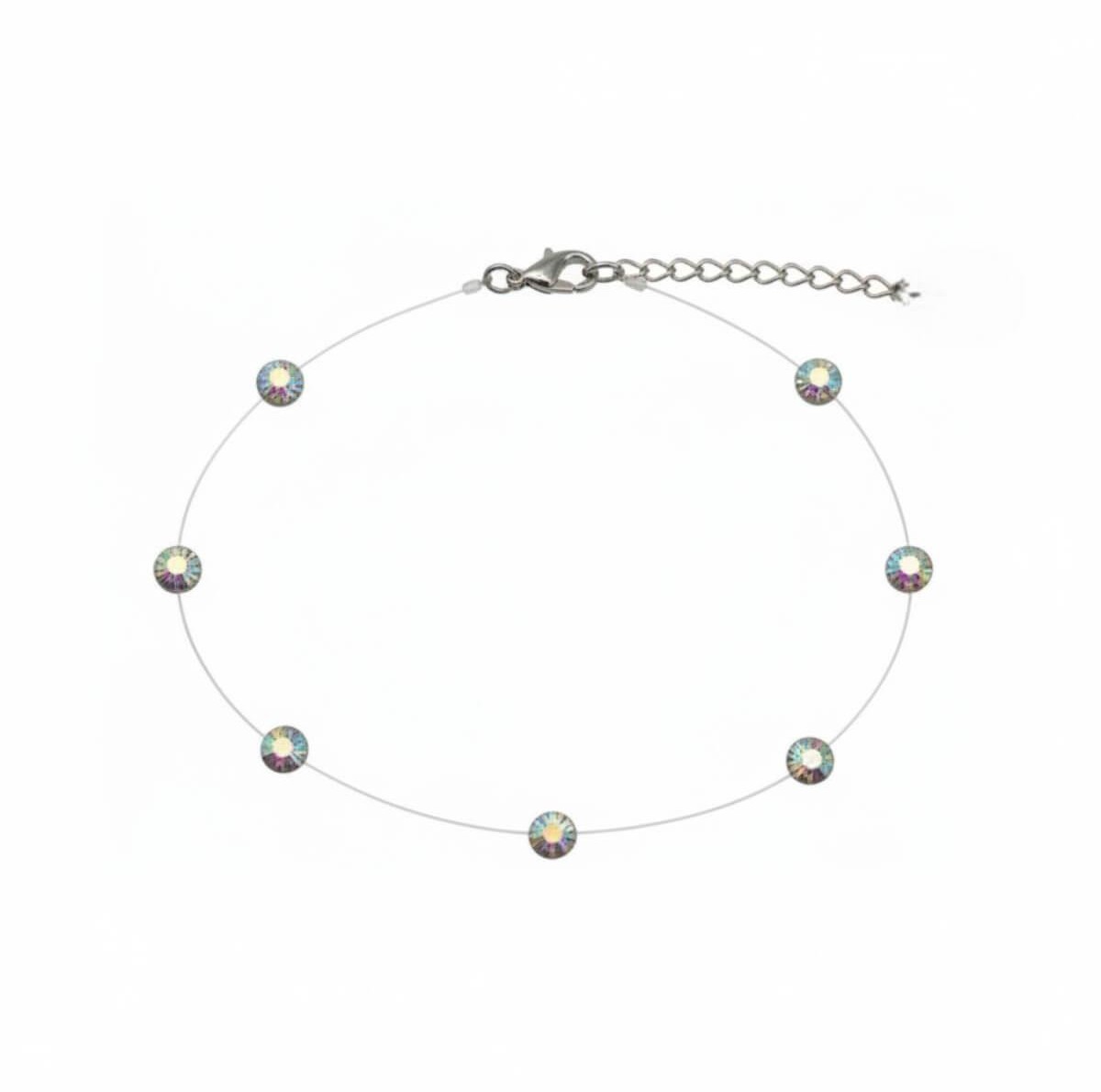 Βραχιόλι Ποδιού Swarovski ιριδίζον 4cm