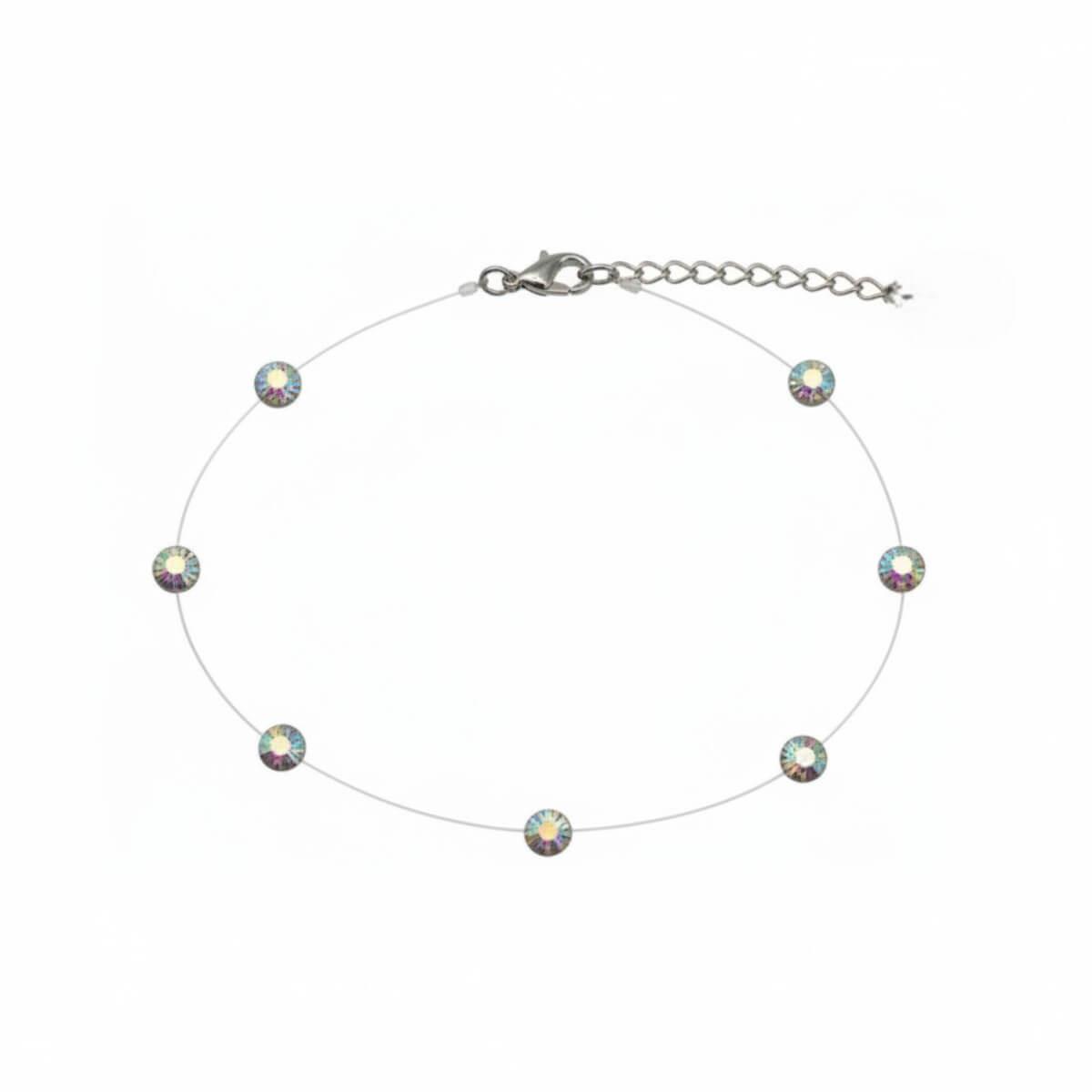 Βραχιόλι Ποδιού Swarovski ιριδίζον 4cm