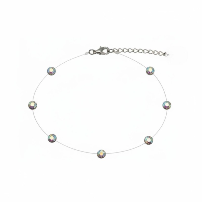 Βραχιόλι Ποδιού Swarovski ιριδίζον 4cm