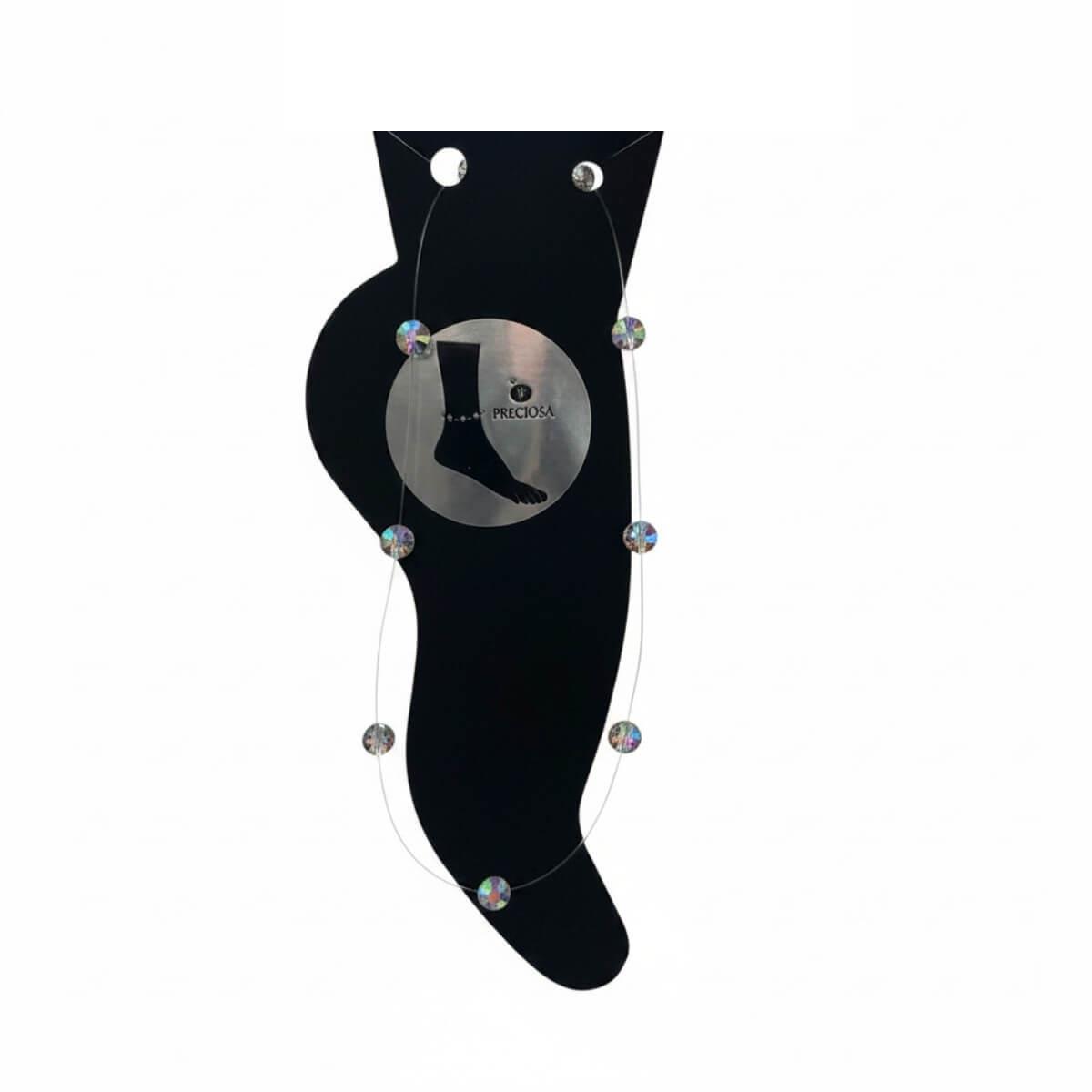 Βραχιόλι Ποδιού Swarovski ιριδίζον 4cm