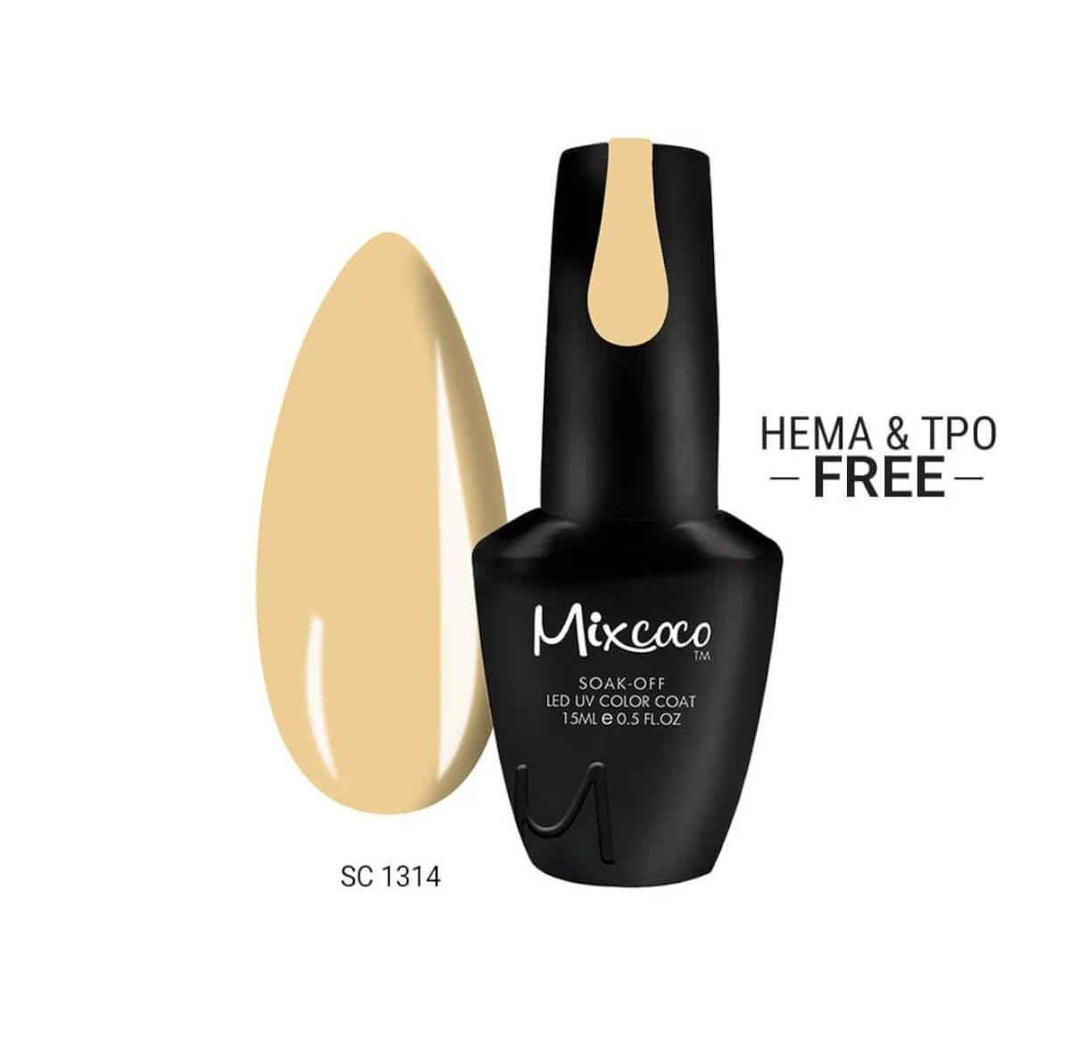 Ημιμόνιμο βερνίκι νυχιών SC 1314 15ml Mixcoco