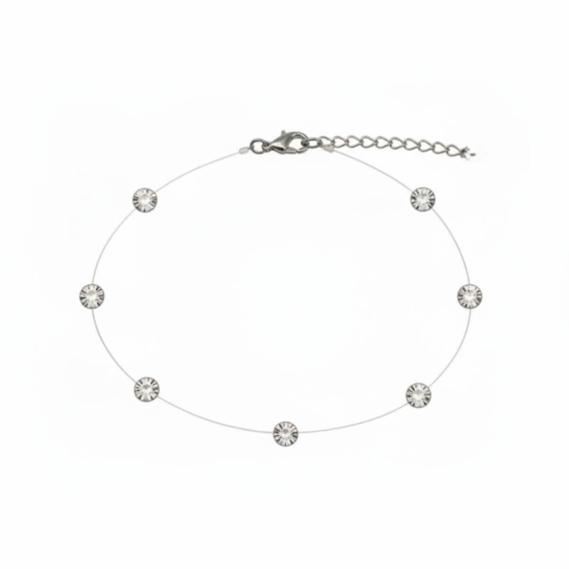 Βραχιόλι Ποδιού Swarovski διάφανα 4cm