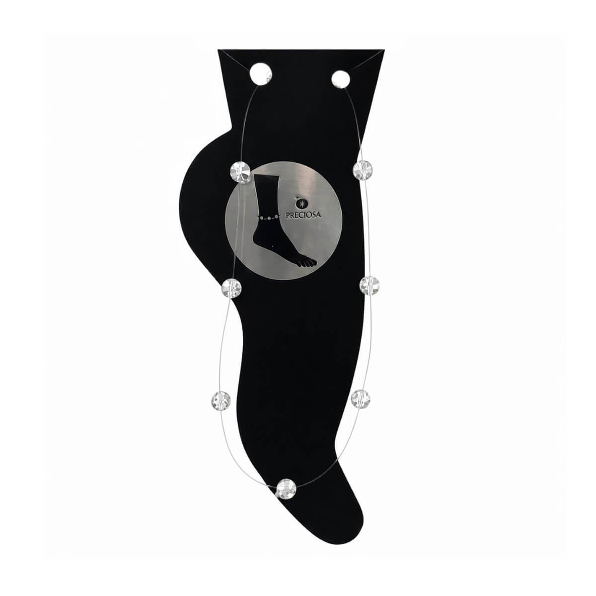 Βραχιόλι Ποδιού Swarovski διάφανα 4cm