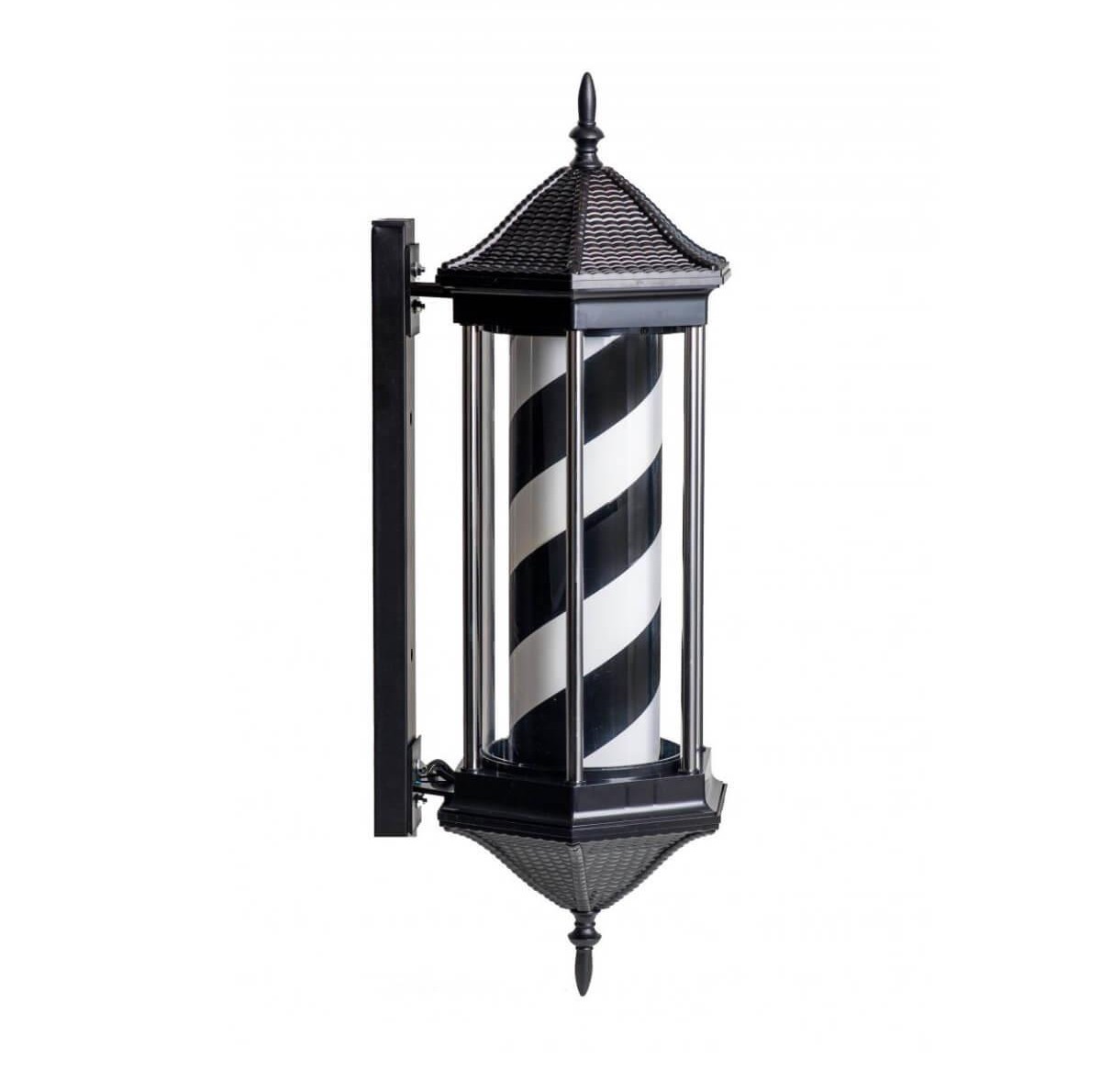 Φάρος κουρείου hexagon black & white Barber Icon