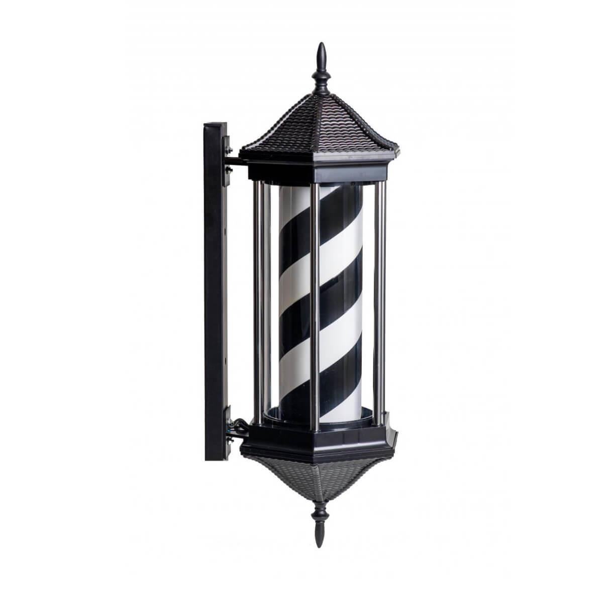 Φάρος κουρείου hexagon black & white Barber Icon