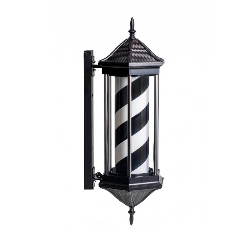 Φάρος κουρείου hexagon black & white Barber Icon