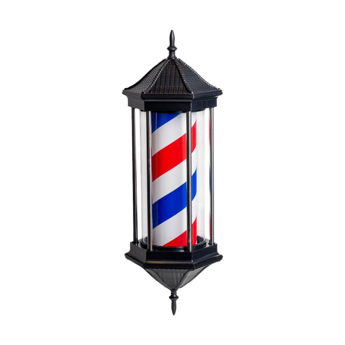 Φάρος κουρείου hexagon red & blue Barber Icon