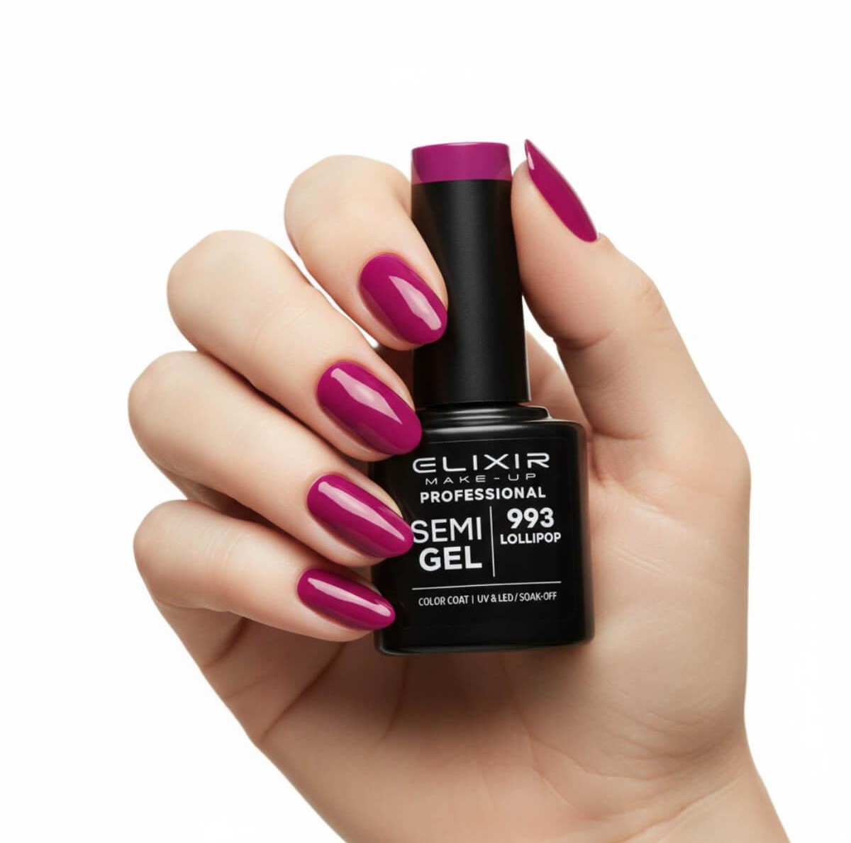 Semi-permanent gel polish semigel 993 Lollipop 8ml Elixir