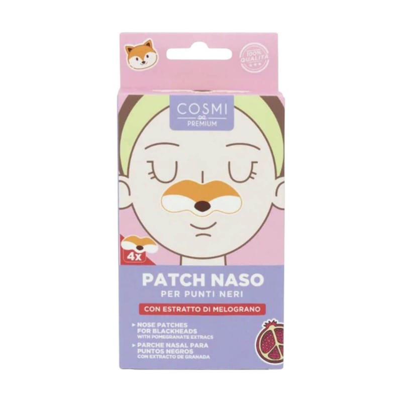 Patch Μύτης για Μαύρα Στίγματα με Εκχύλισμα Ροδιού 4pcs Cosmi