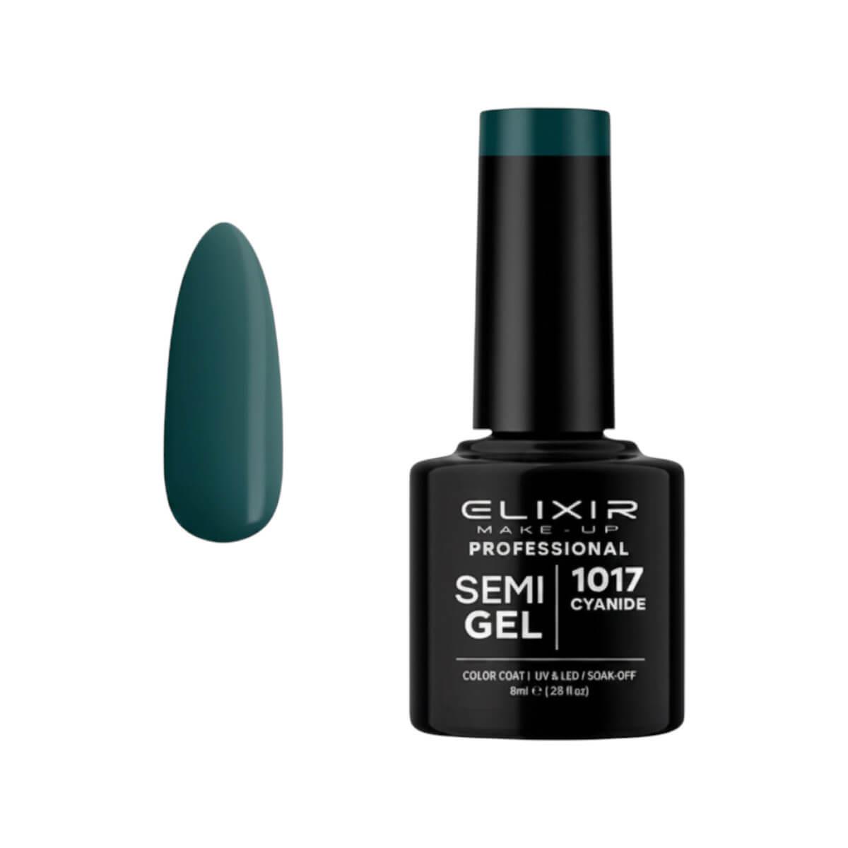Semi-permanent gel polish semigel 1017 cyanide 8ml Elixir