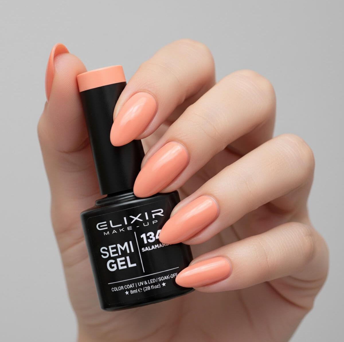 Ημιμόνιμο βερνίκι semigel 1348 salamander 8ml Elixir