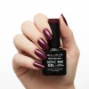 Ημιμόνιμο βερνίκι semigel 868 metallic incarnadine 8ml Elixir