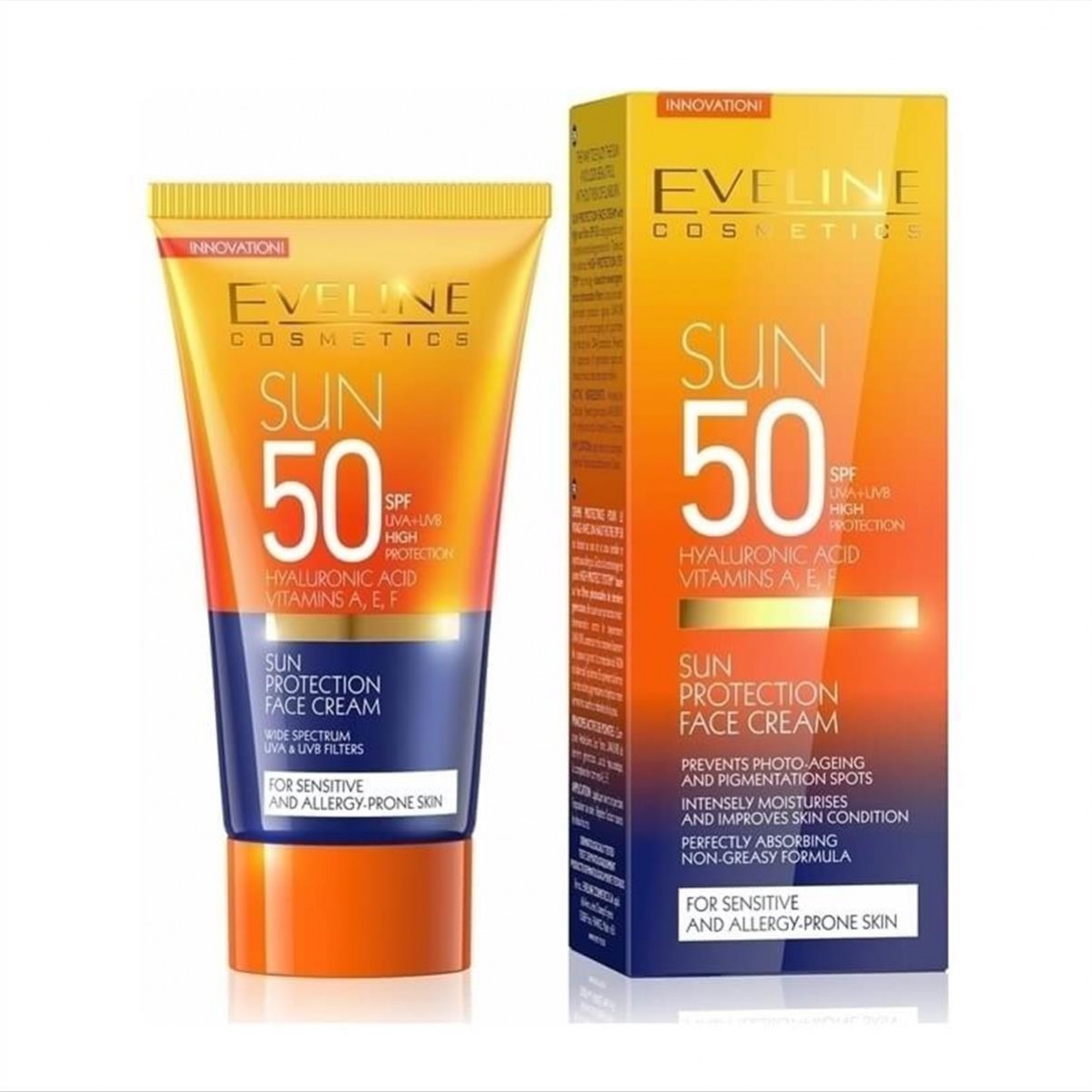 Eveline Αντηλιακή Κρέμα Προσώπου SPF 50 50ml