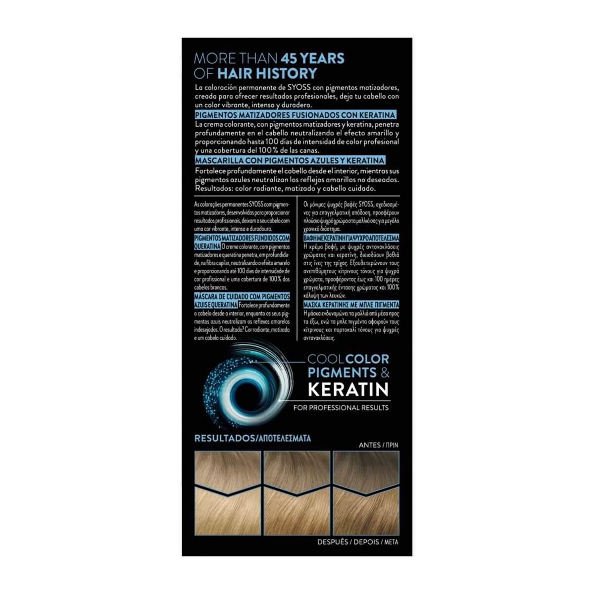 Βαφή μαλλιών μόνιμη 8-11 ξανθό ανοιχτό έντονο σαντρέ Syoss