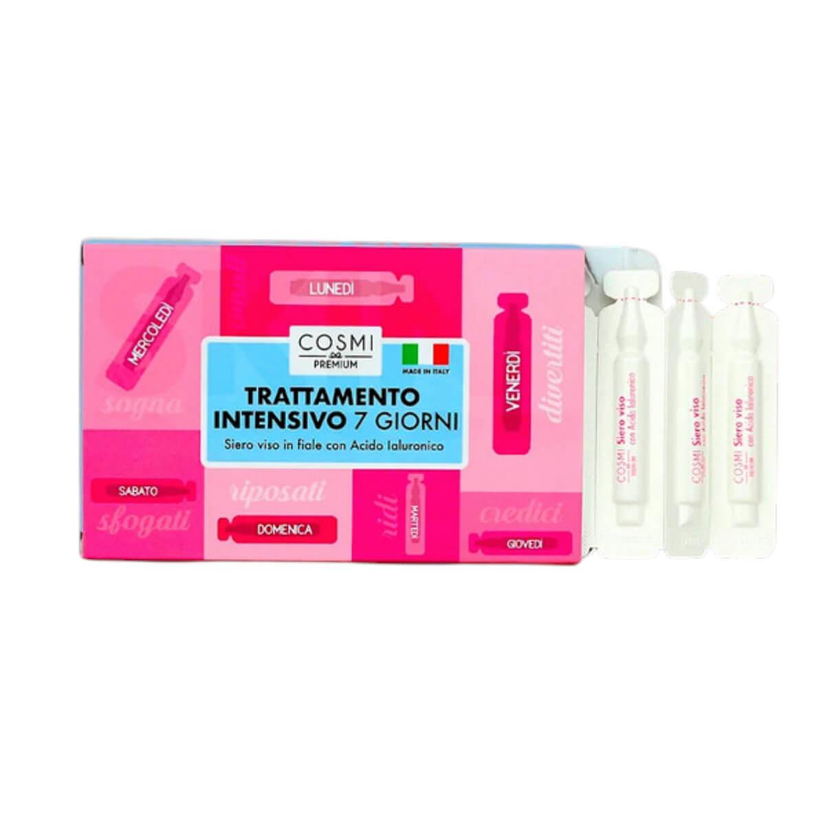 Kit Serum Προσώπου 7 Ημερών με Υαλουρονικό Οξύ 7x1ml Cosmi