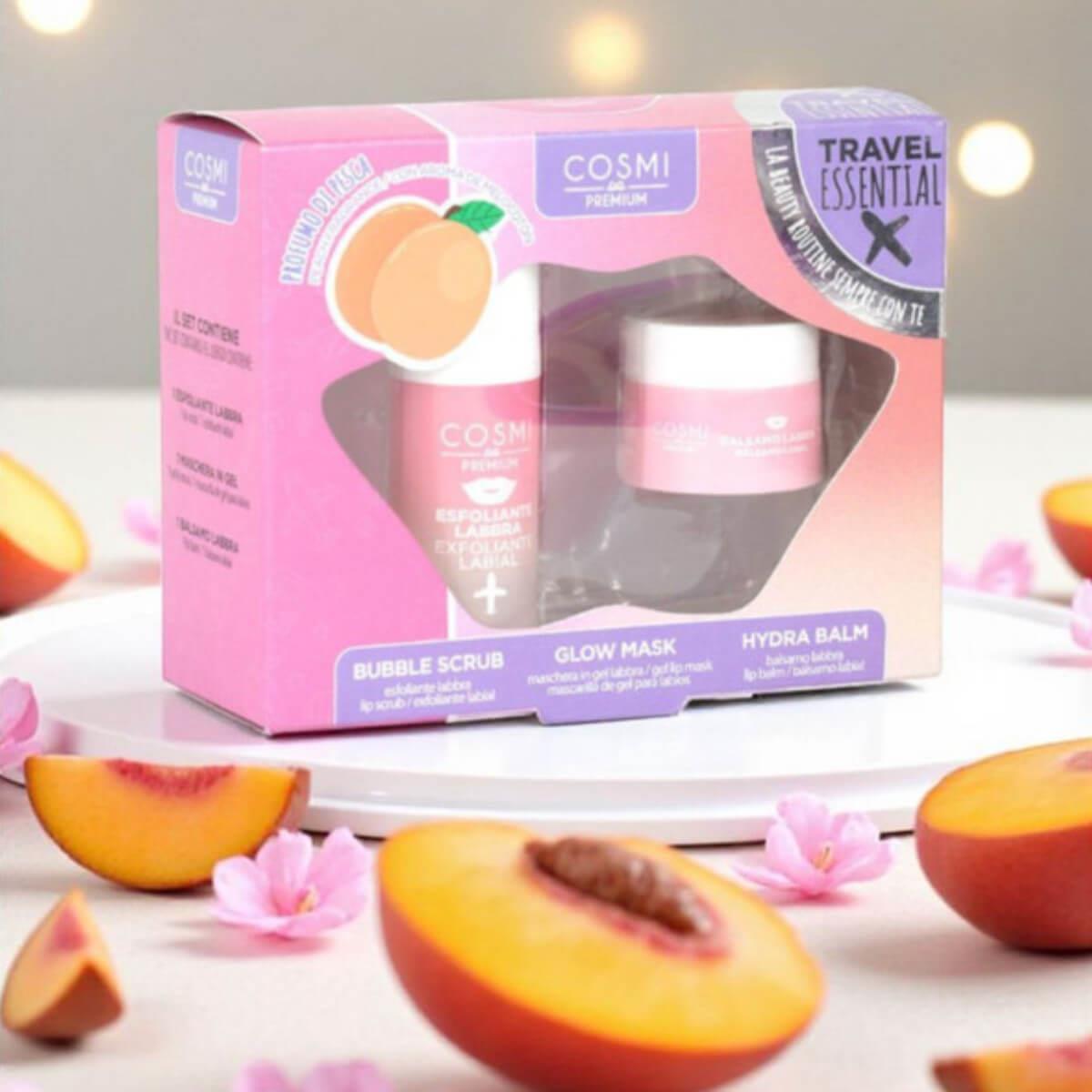 Lip kit scrub-glow mask-balm Travel Essential Cosmi