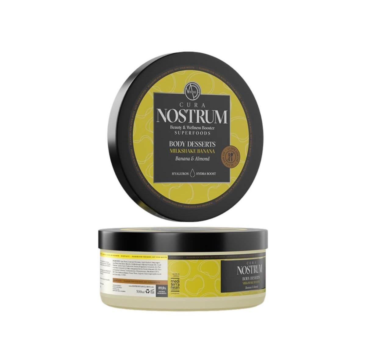 Body desserts milkshake banana & almond 500ml Nostrum